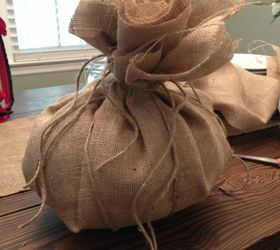 diy burlap pumpkin, crafts