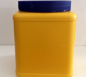 plastic tub to faux vintage tin, crafts