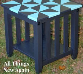 no math no measure geometric design table septfabflippincontest, painted furniture