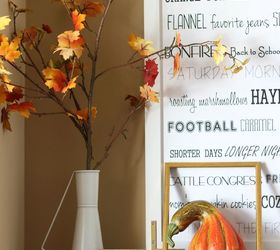 how to diy oversized fall word art, crafts, wall decor