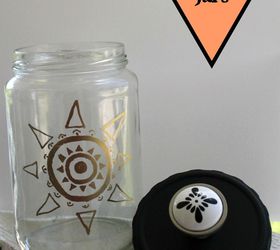 boho jars, crafts