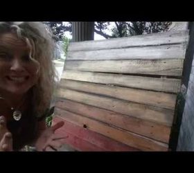an ombre pallet project for your fall porch, pallet, repurposing upcycling, seasonal holiday decor