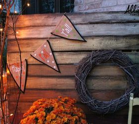 an ombre pallet project for your fall porch, pallet, repurposing upcycling, seasonal holiday decor