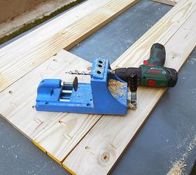 outdoor table with ice cooler box, diy, how to, outdoor furniture, rustic furniture, woodworking projects