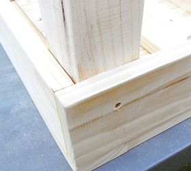 outdoor table with ice cooler box, diy, how to, outdoor furniture, rustic furniture, woodworking projects