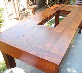 outdoor table with ice cooler box, diy, how to, outdoor furniture, rustic furniture, woodworking projects