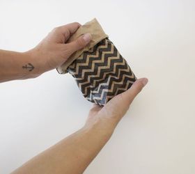 diy paper storage sacks, crafts, Just a little fussing