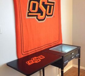 repurposed sewing cabinet into cooler for the ultimate football fan, painted furniture, repurposing upcycling