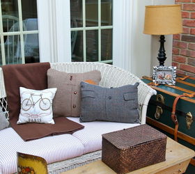pillows fromthrifted sports coats, crafts, repurposing upcycling