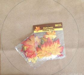 layered fall leaves placemat, crafts, home decor, seasonal holiday decor, thanksgiving decorations