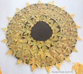 layered fall leaves placemat, crafts, home decor, seasonal holiday decor, thanksgiving decorations
