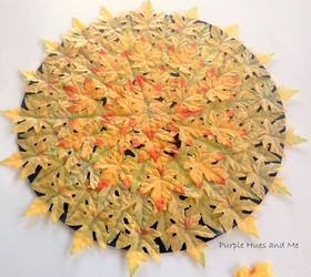 layered fall leaves placemat, crafts, home decor, seasonal holiday decor, thanksgiving decorations