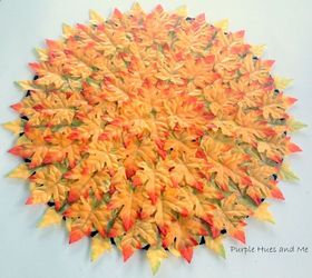 layered fall leaves placemat, crafts, home decor, seasonal holiday decor, thanksgiving decorations