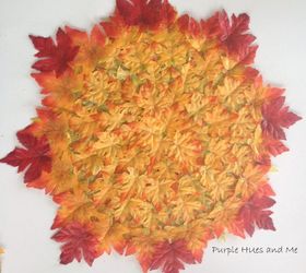 layered fall leaves placemat, crafts, home decor, seasonal holiday decor, thanksgiving decorations