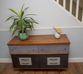 mid century modern dresser, painted furniture, Ta Da The finished piece
