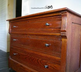 before and after old oak dresser, painted furniture, woodworking projects