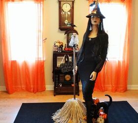 witches broom, crafts, halloween decorations, repurposing upcycling