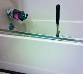 diy remove your shower door, bathroom ideas, diy, home improvement, small bathroom ideas