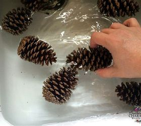 how to prepare pine cones for wreaths, crafts, how to, seasonal holiday decor, wreaths