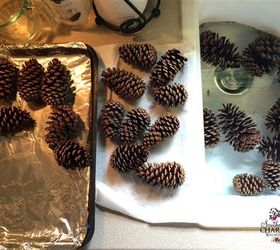 how to prepare pine cones for wreaths, crafts, how to, seasonal holiday decor, wreaths