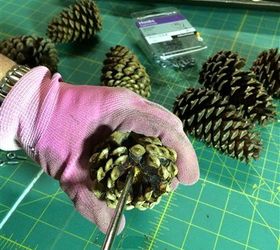 how to prepare pine cones for wreaths, crafts, how to, seasonal holiday decor, wreaths