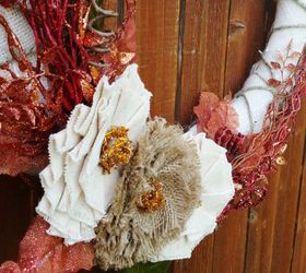 fall burlap wreath, crafts, seasonal holiday decor, wreaths