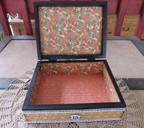 upcycle a cigar box into a keepsake, craft rooms, decoupage, repurposing upcycling