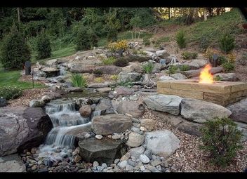 Natural Flagstone Patio & Fire Pit | Hometalk