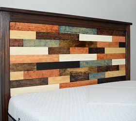 diy thrift store plank bed, bedroom ideas, diy, how to, pallet, woodworking projects