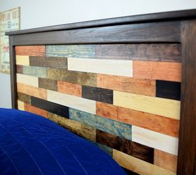 diy thrift store plank bed, bedroom ideas, diy, how to, pallet, woodworking projects