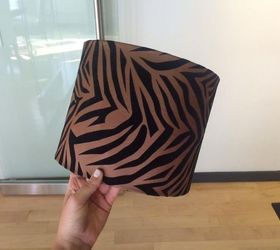 spray painting a faux suede lampshade, crafts, lighting, repurposing upcycling