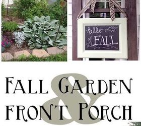 fall garden fall porch before after, gardening, landscape, porches