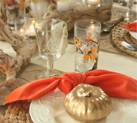 easy to transform gold pumpkins, crafts, fireplaces mantels, halloween decorations, seasonal holiday decor