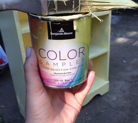 ugly brown bookshelf gets a makeover, painted furniture