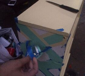 ugly brown bookshelf gets a makeover, painted furniture