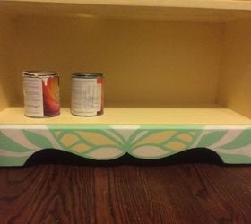 ugly brown bookshelf gets a makeover, painted furniture