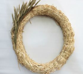 diy fall wheat wreath all you need is 3 items and 20 minutes, crafts, seasonal holiday decor, wreaths