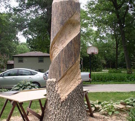the oak stump, diy, gardening, halloween decorations, landscape, seasonal holiday decor