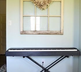 diy keyboard stand skirt, crafts, home decor, reupholster
