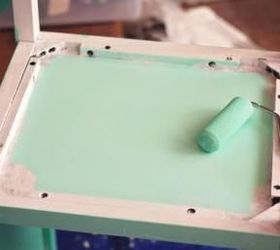 thrift store makeover broken to beautiful mint dresser, painted furniture