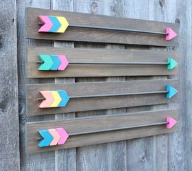 create your own arrow wall decor, crafts, home decor, wall decor