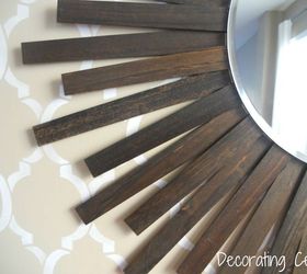 diy sunburst mirror, diy, wall decor, woodworking projects