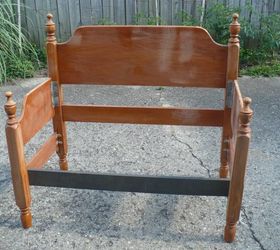 another bench project from an old bed, outdoor furniture, painted furniture, repurposing upcycling