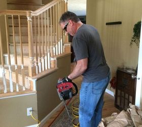project of the day stair remodel part 2, flooring, hardwood floors, home improvement, stairs