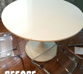 unicorn spit ikea table hack, painted furniture, repurposing upcycling