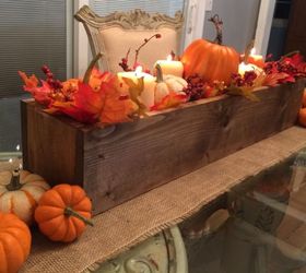 diy fall centerpiece box, crafts, diy, how to, seasonal holiday decor, woodworking projects