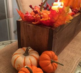diy fall centerpiece box, crafts, diy, how to, seasonal holiday decor, woodworking projects