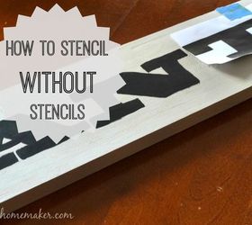 how to stencil without stencils, crafts, how to