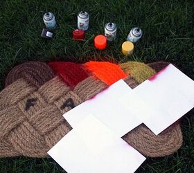 ombre fall door mat, crafts, seasonal holiday decor