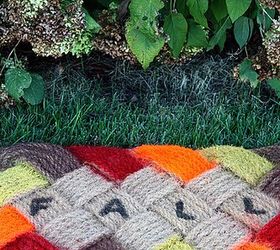 ombre fall door mat, crafts, seasonal holiday decor